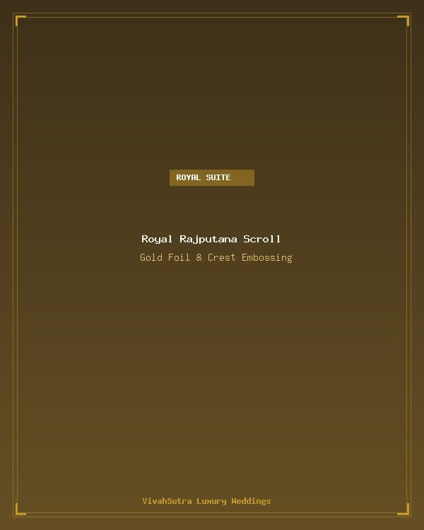 Royal Rajputana Gold Foil Scroll
